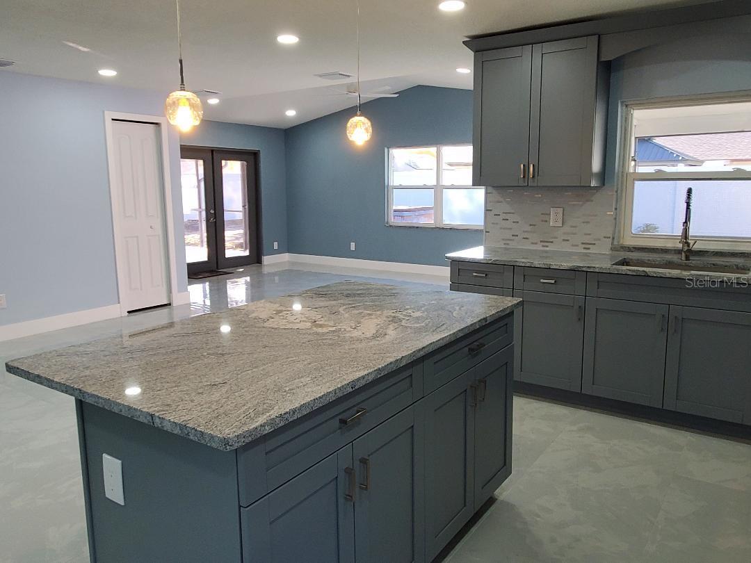 Kitchen-Island-French Doors