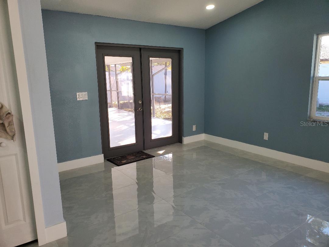 French doors to Screen Porch