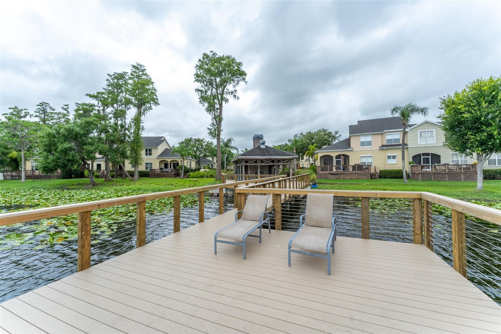 Beautiful Dock at  Community Amenity Center at Lakeside  Overlooking Lake Ellen