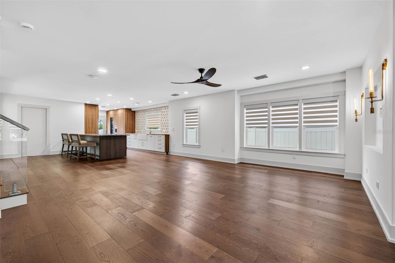 from front towards kitchen and living room