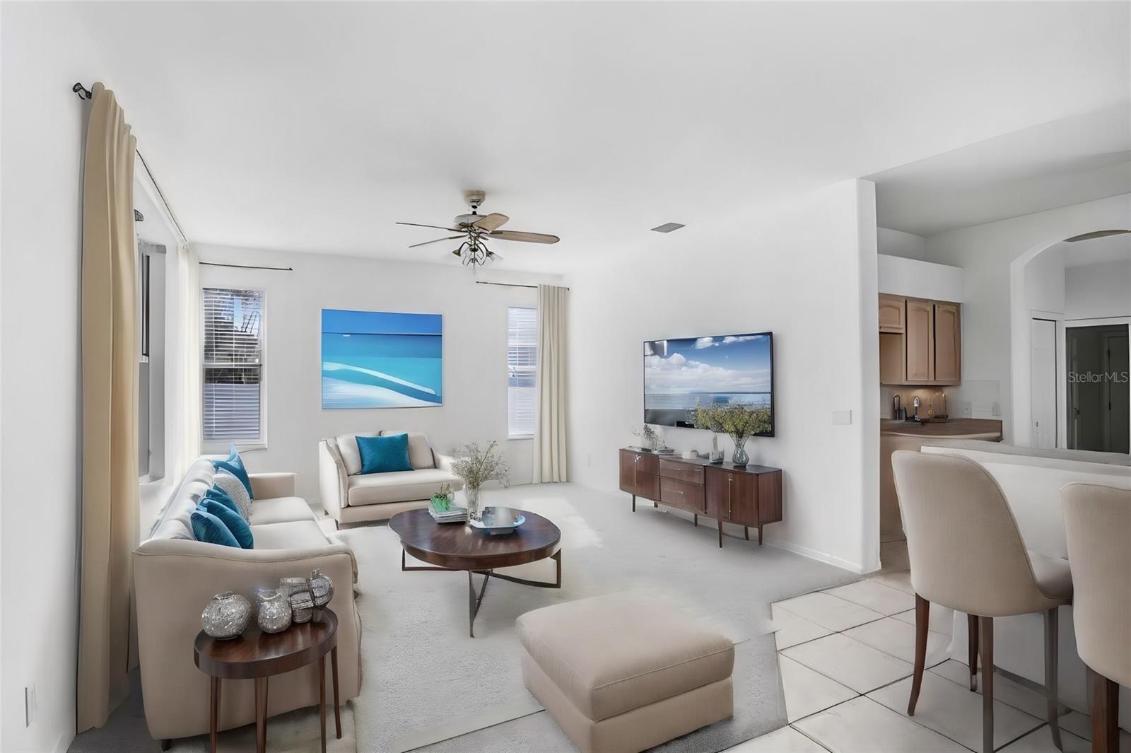 Staged Main Family Room