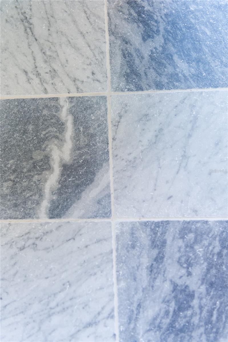 Marble Flooring in Primary Bathroom