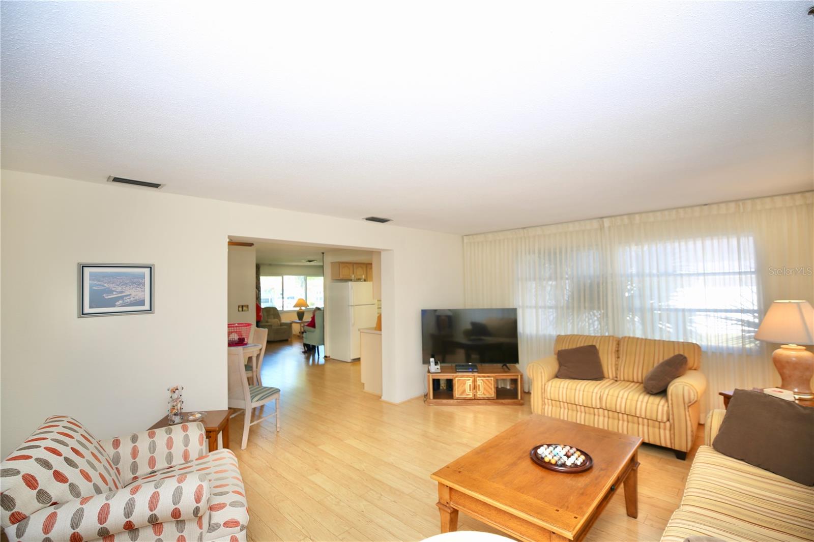 Family room adjacent to kitchen