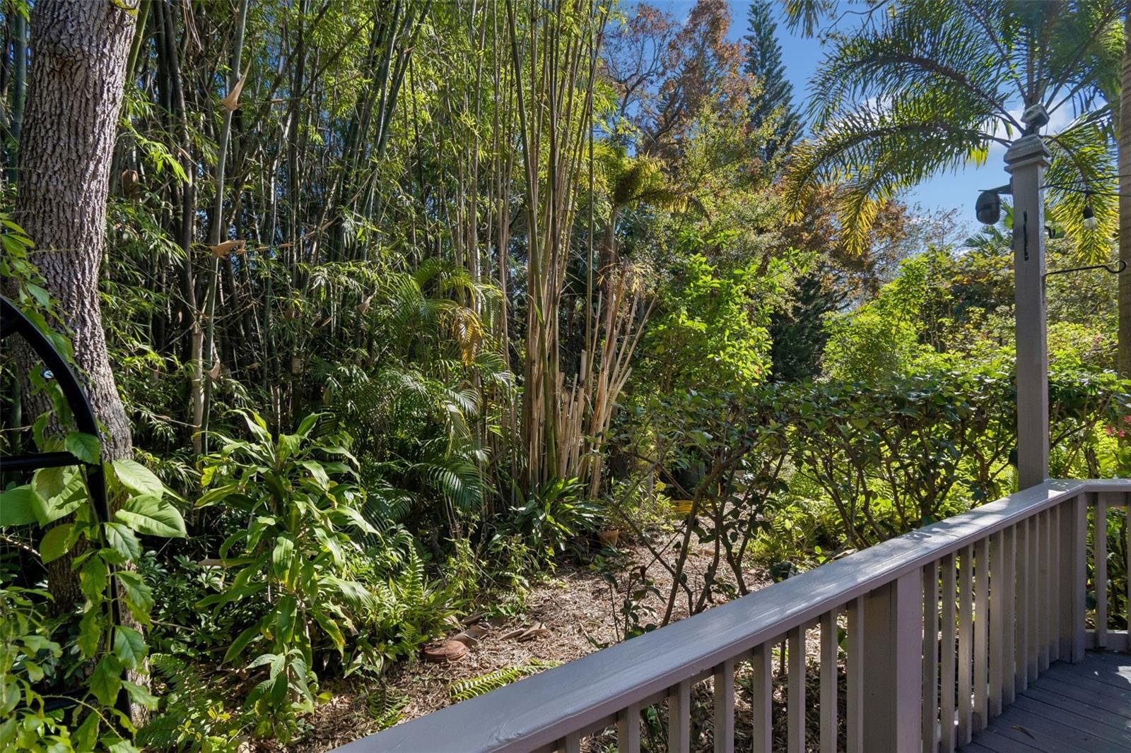 Enjoy the privacy of your  back deck/patio