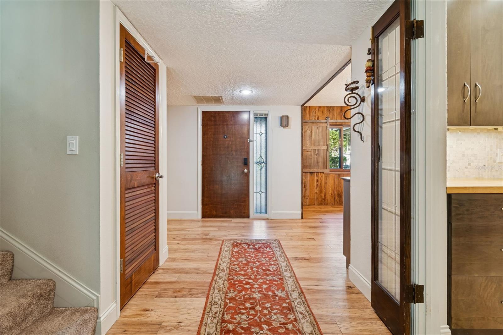 View towards front door