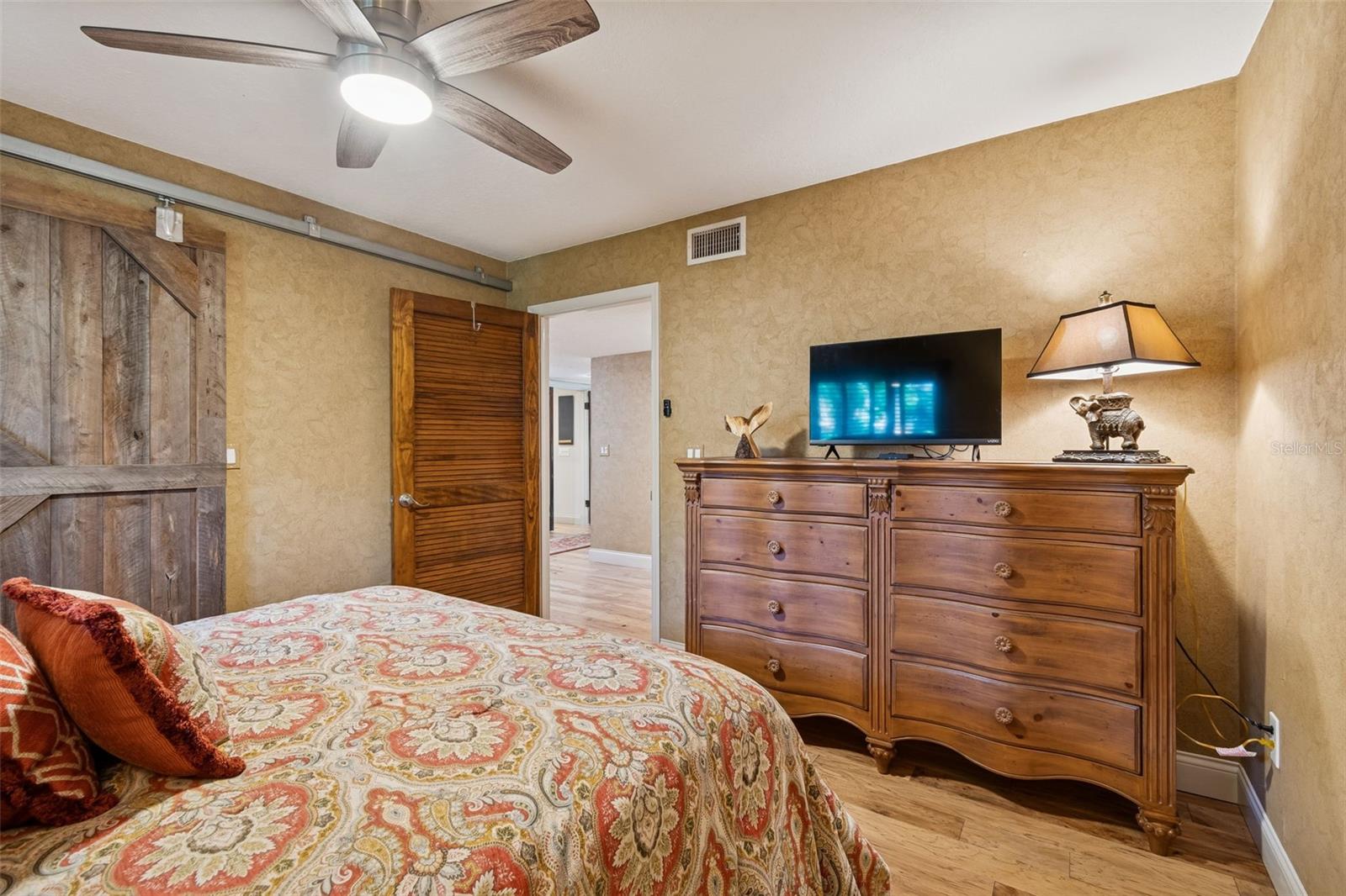 Bedroom 3 with custom closet door