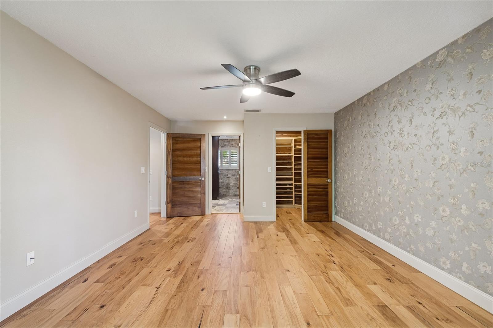 Main bedroom to walk-in closet and bathroom