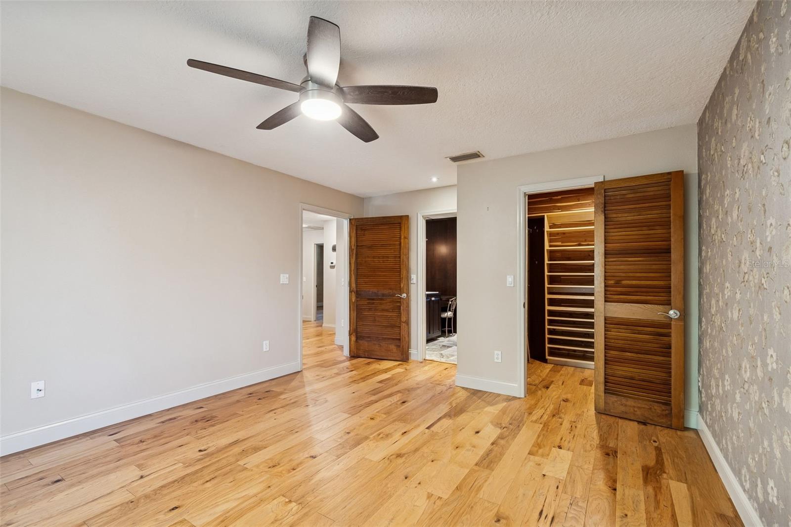 Main bedroom to walk-in closet and bathroom