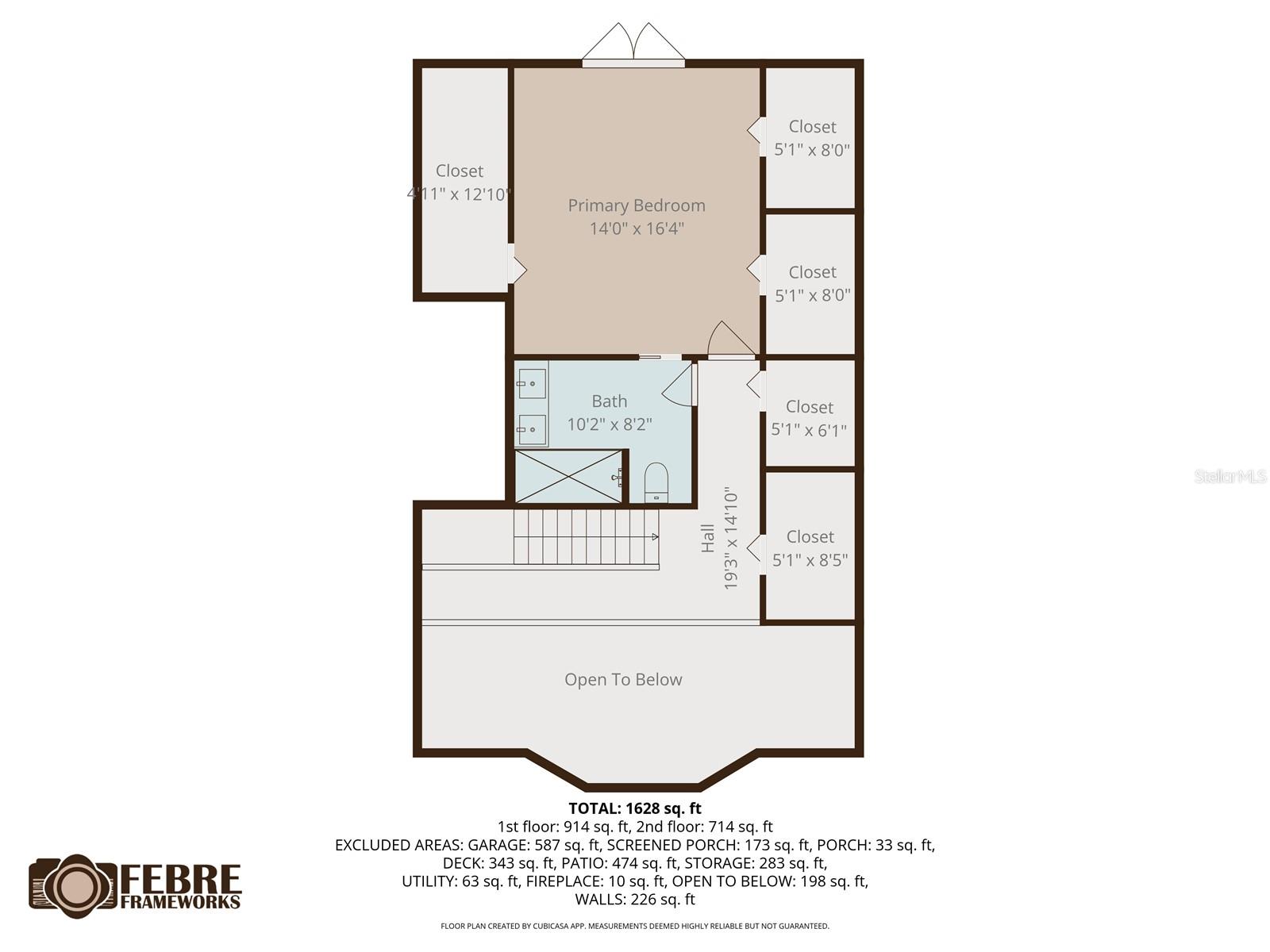 Upstairs Floorplan