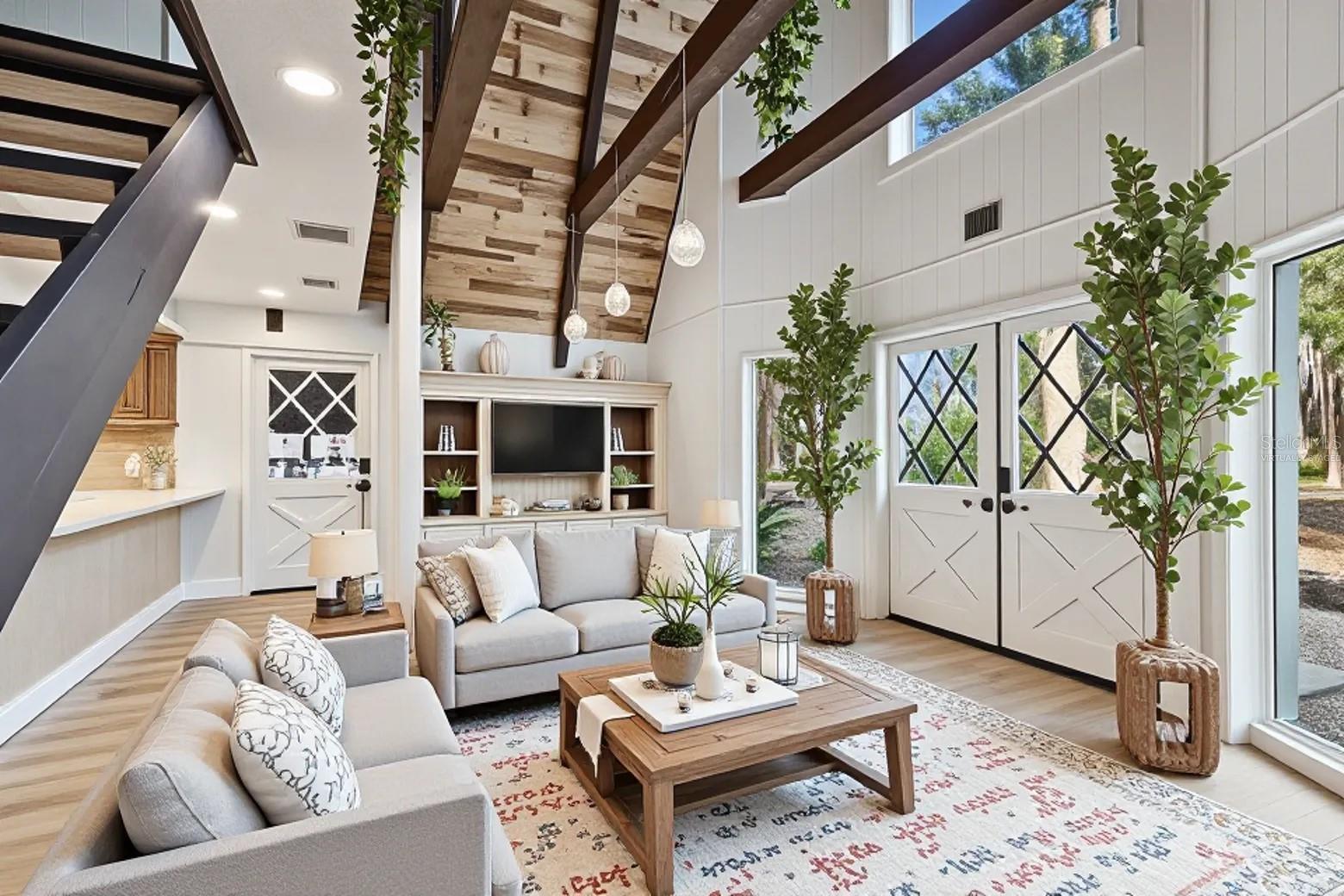 Living Room Virtually staged