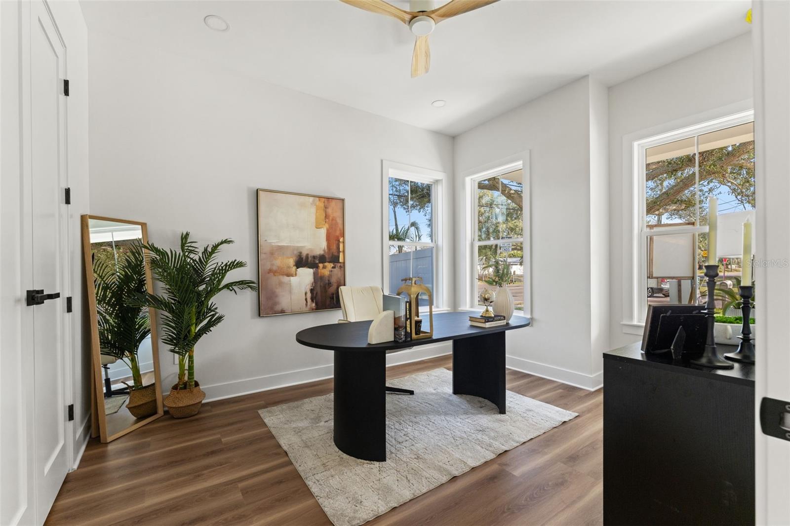 Downstairs bedroom/ office with ensuite bath