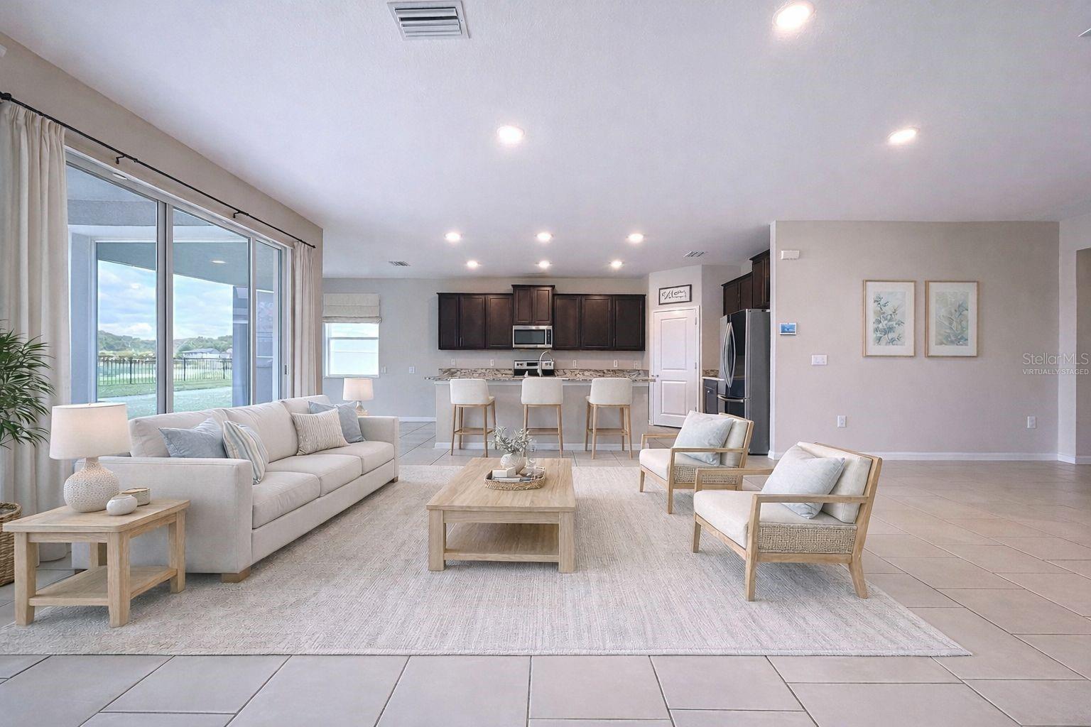 VIRTUALLY STAGED GREATROOM