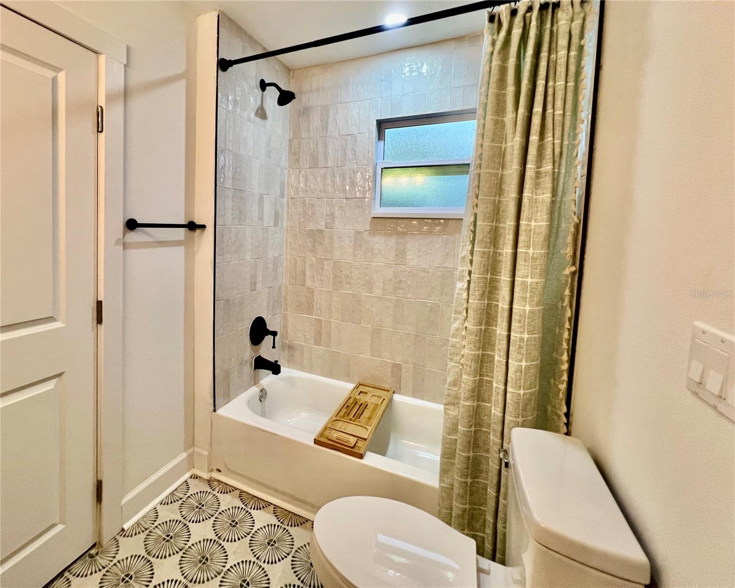 Bathroom with Designer Tile