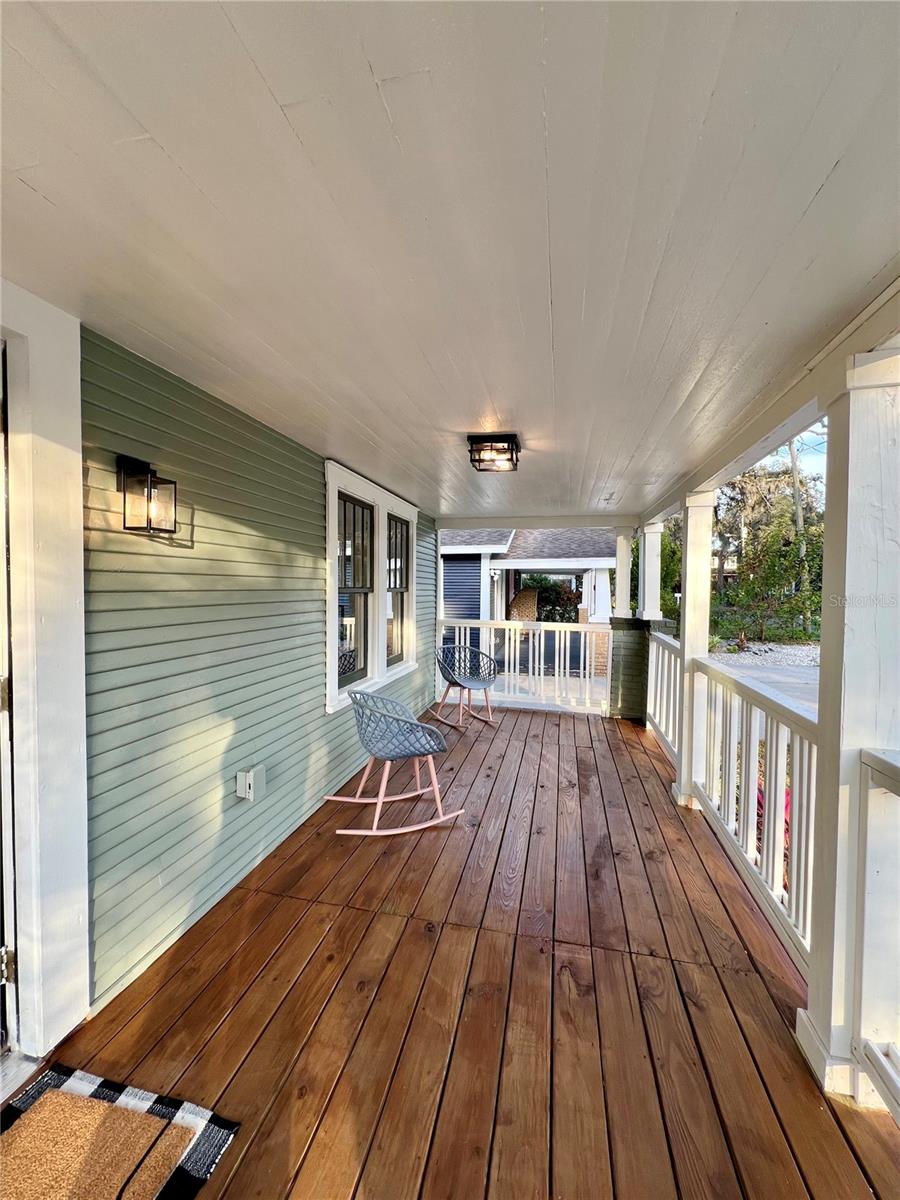 Generous Covered Front Porch