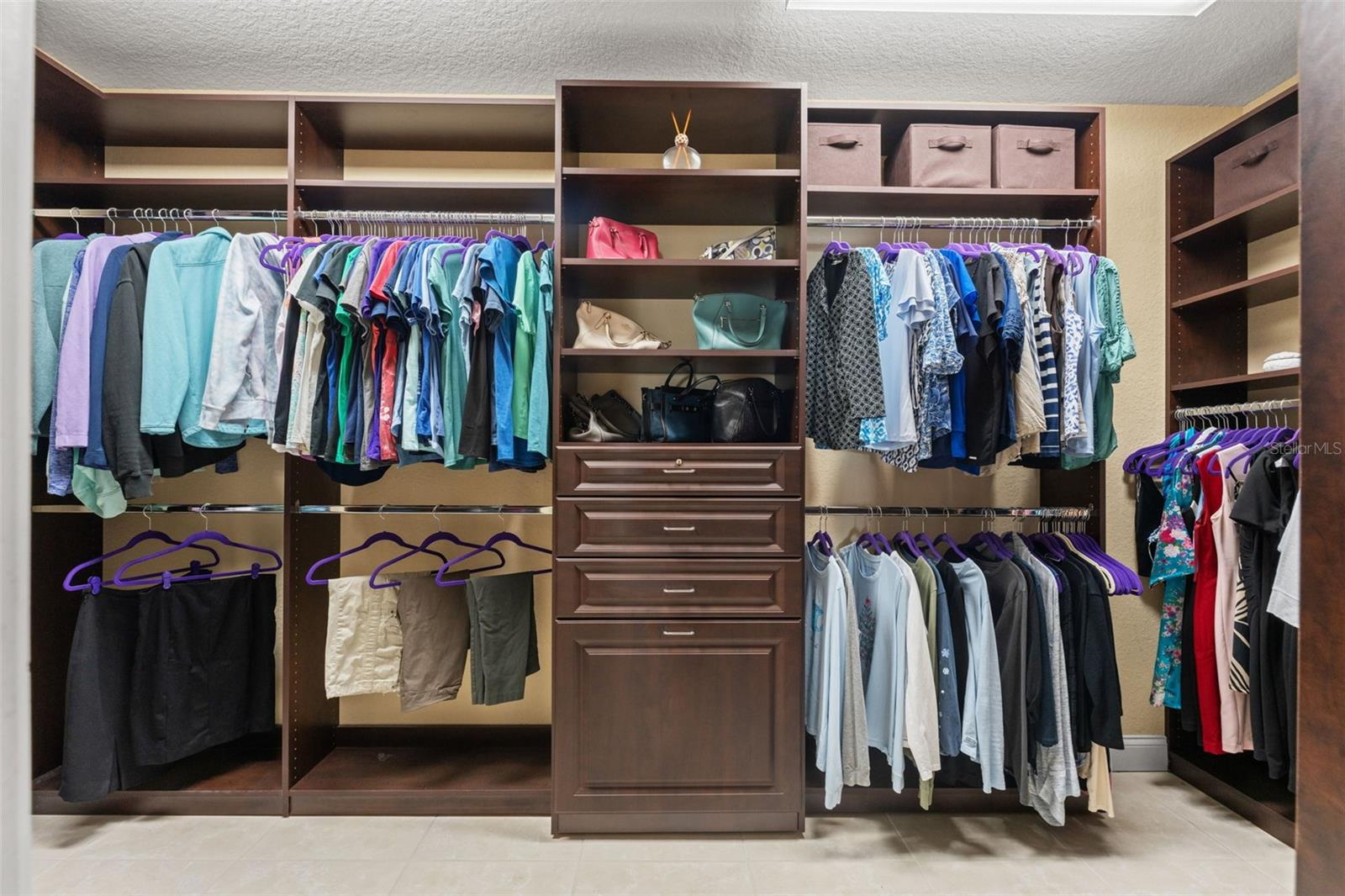 1st primary closet in primary suite