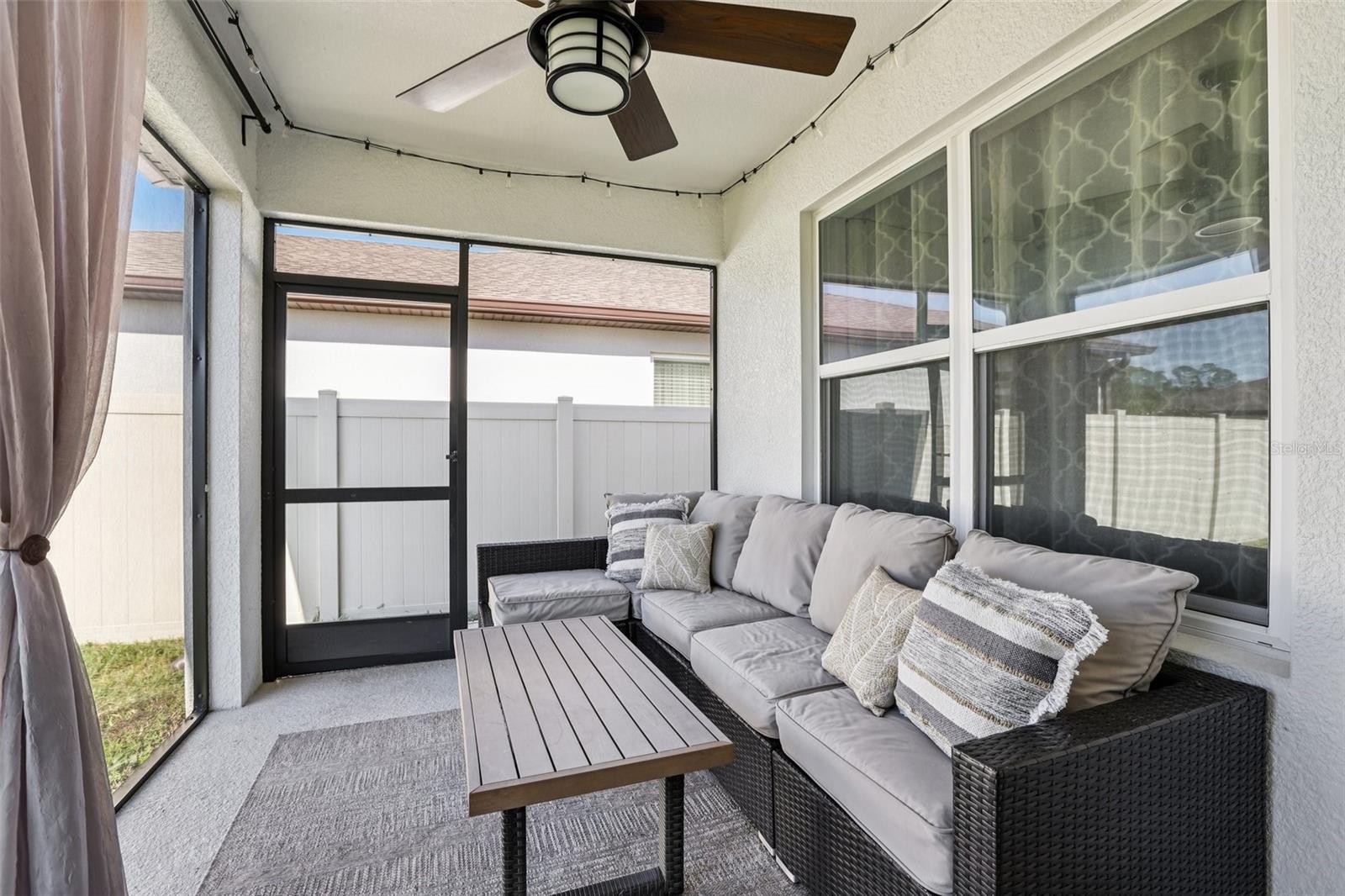 Covered/Screened Back Lanai