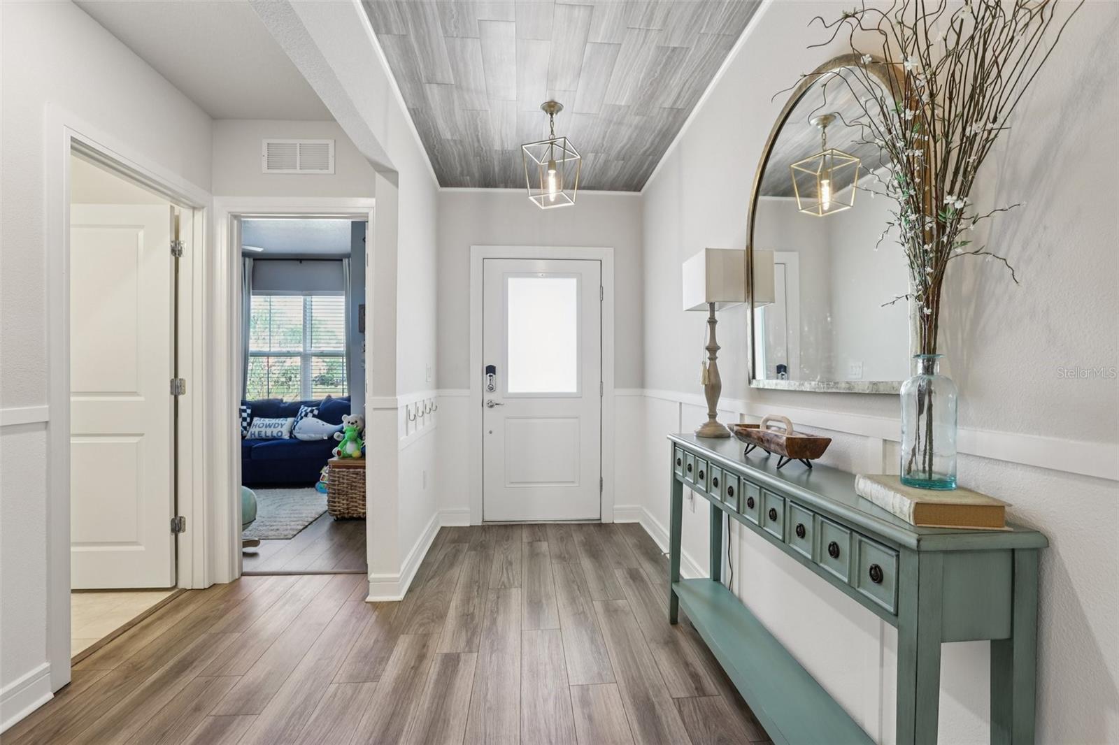 Note the Wainscoting On Walls!