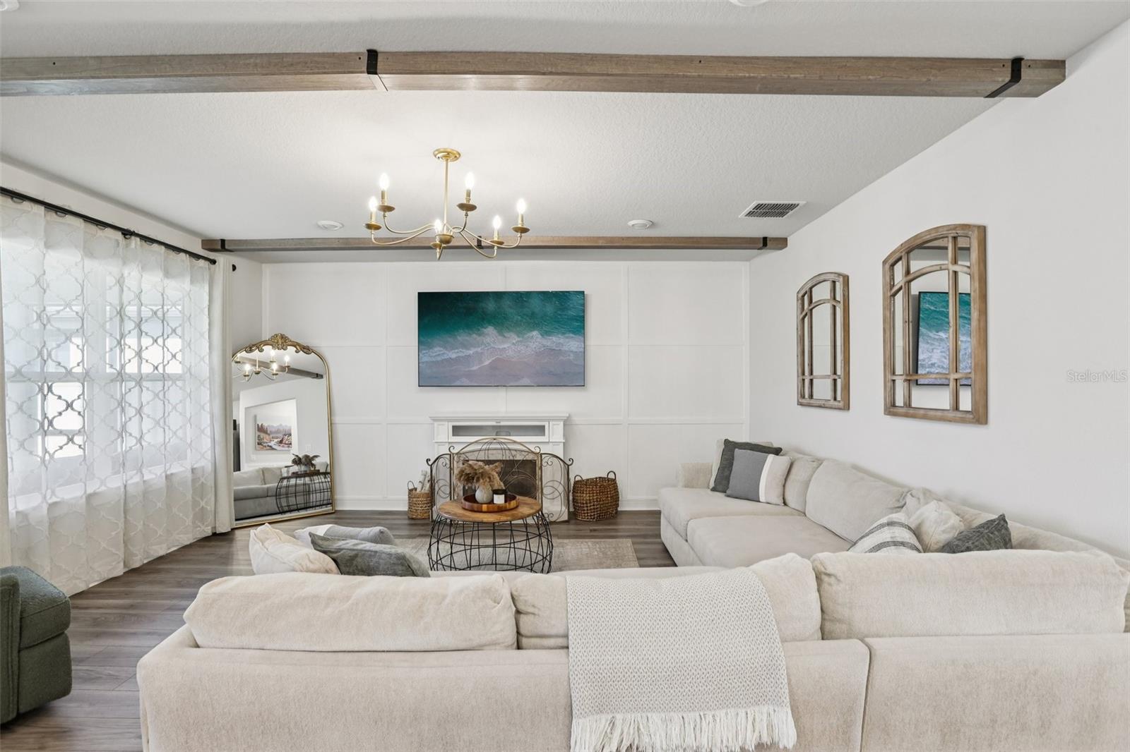 Designer Touches Including Wood Look Laminate Flooring