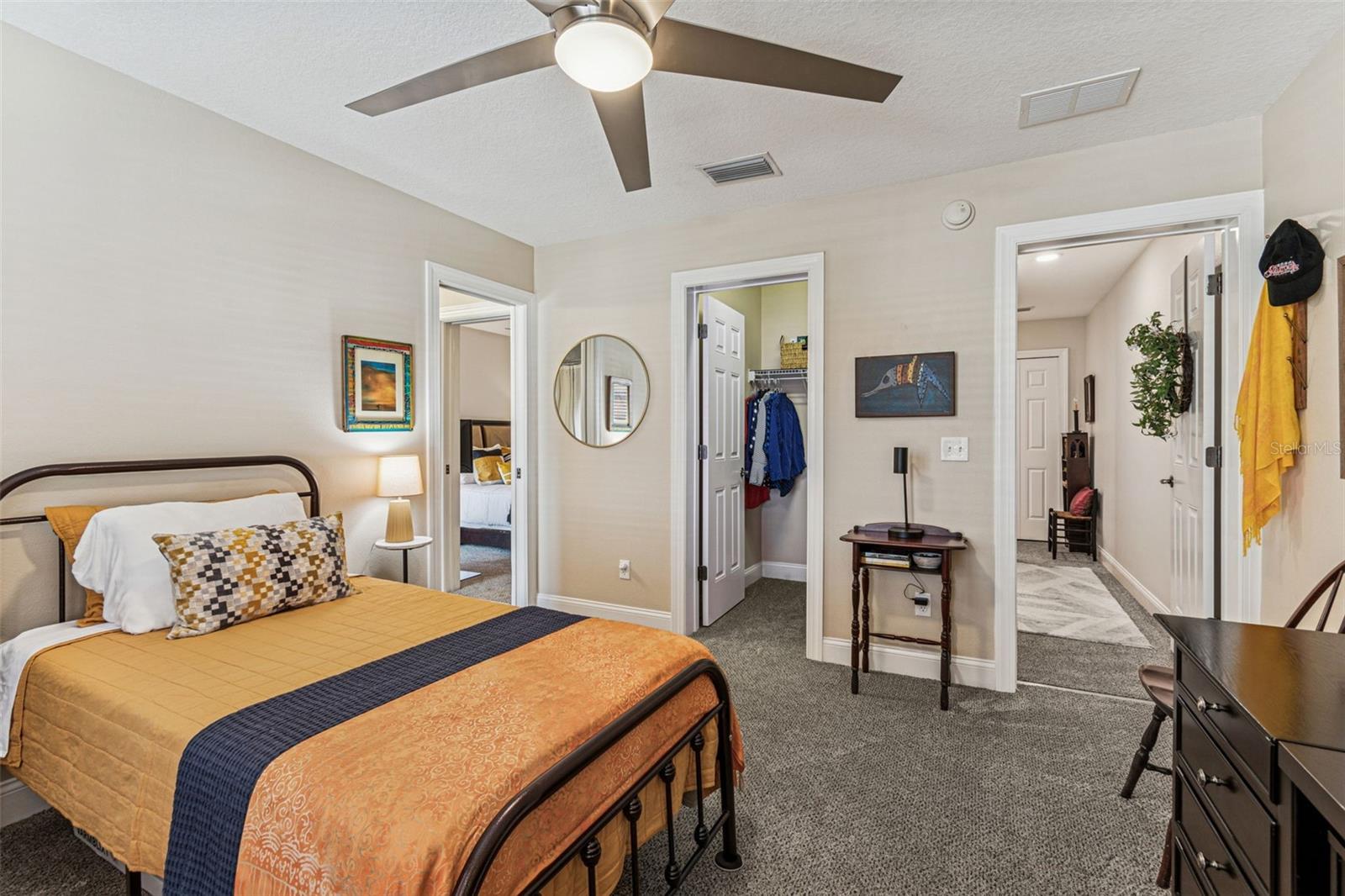 3rd bedroom with walk-in closet and Jack and Jill bathroom