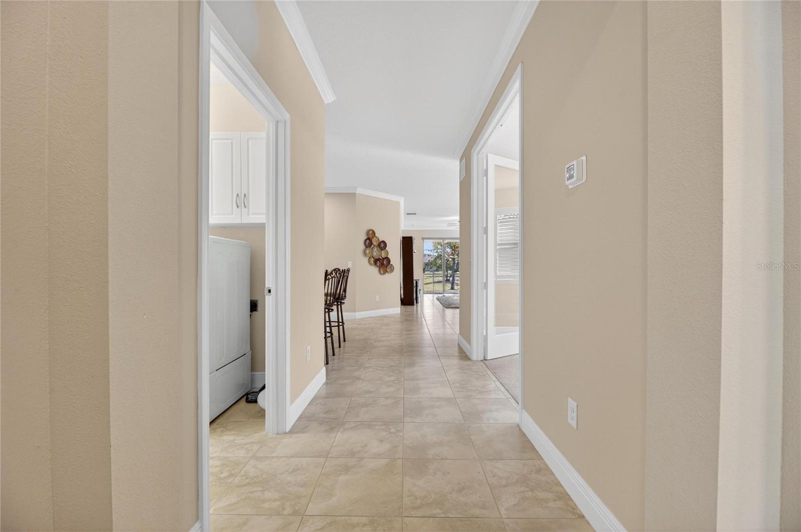 Hallway  - Study/Den on right