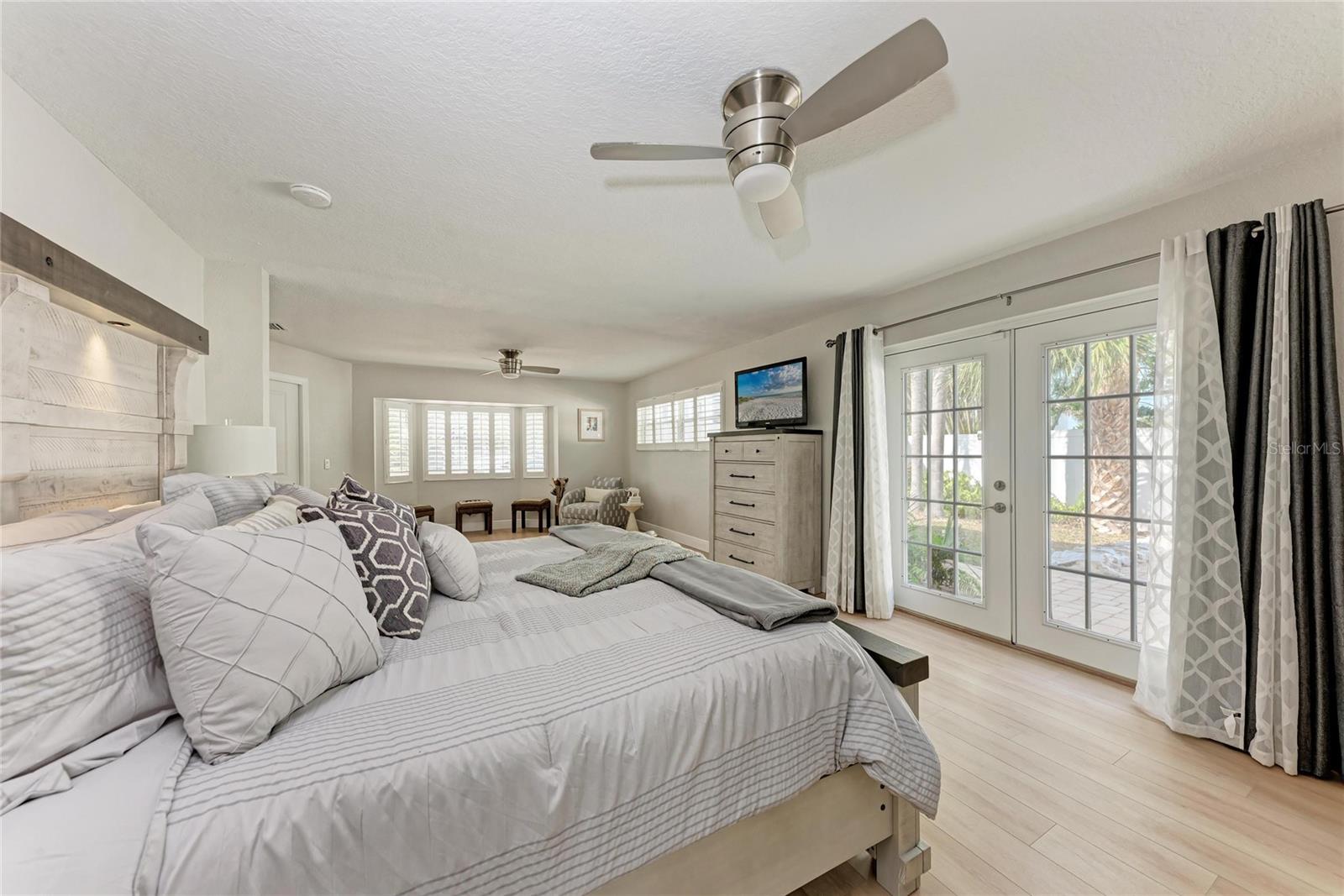 French doors to your outdoor oasis/pool