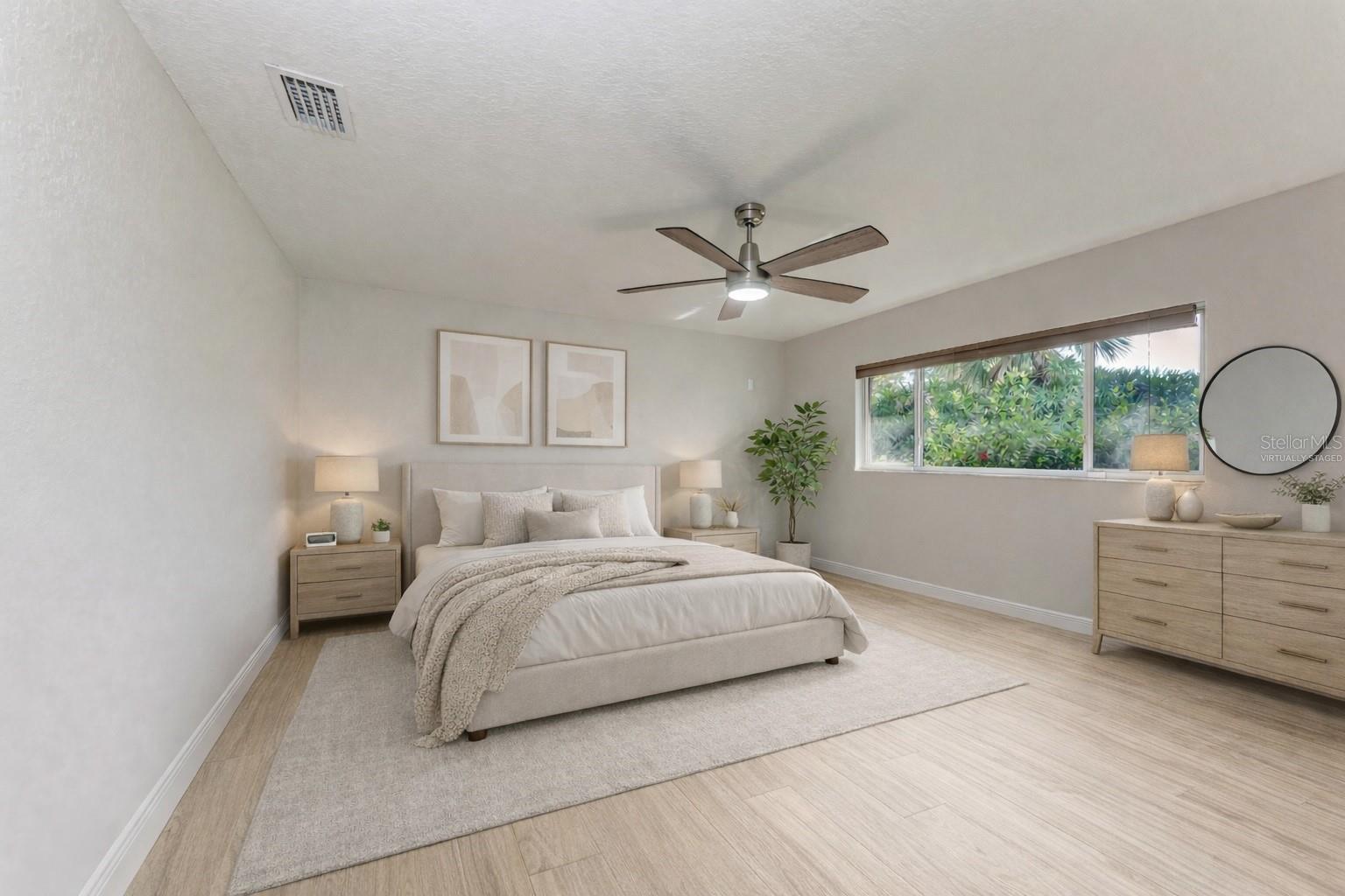 Virtually staged guest room 2