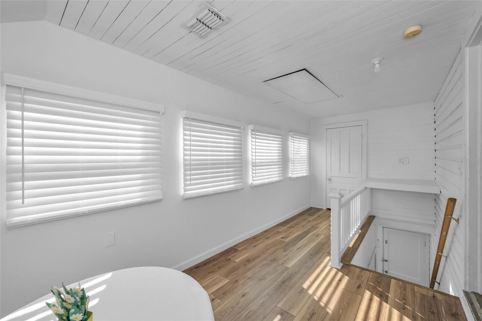 Sunroom or dining area upstairs