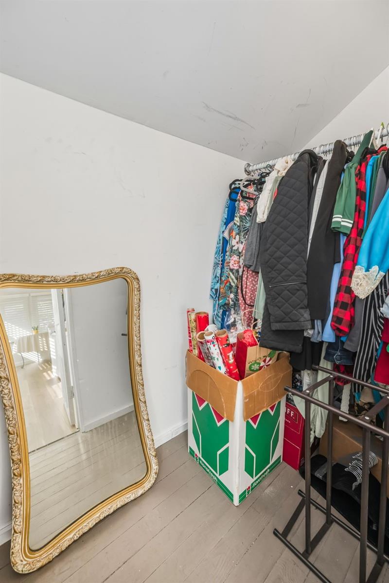 Walk in closet upstairs