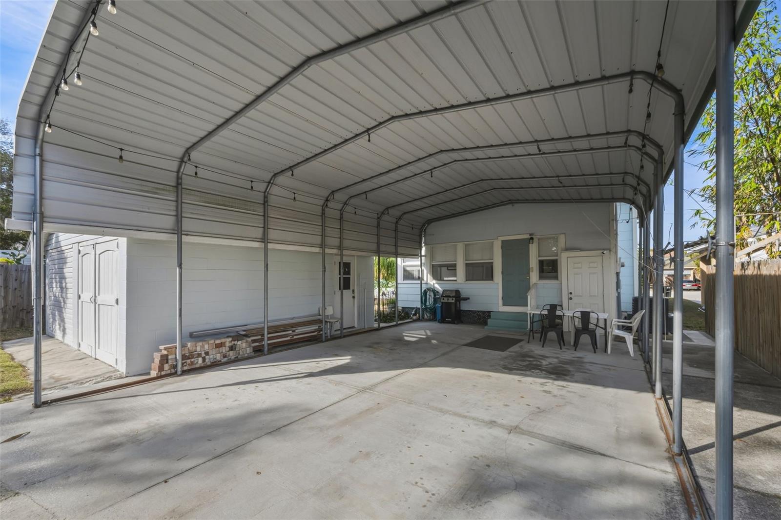 4 car carport or RV/Boat parking