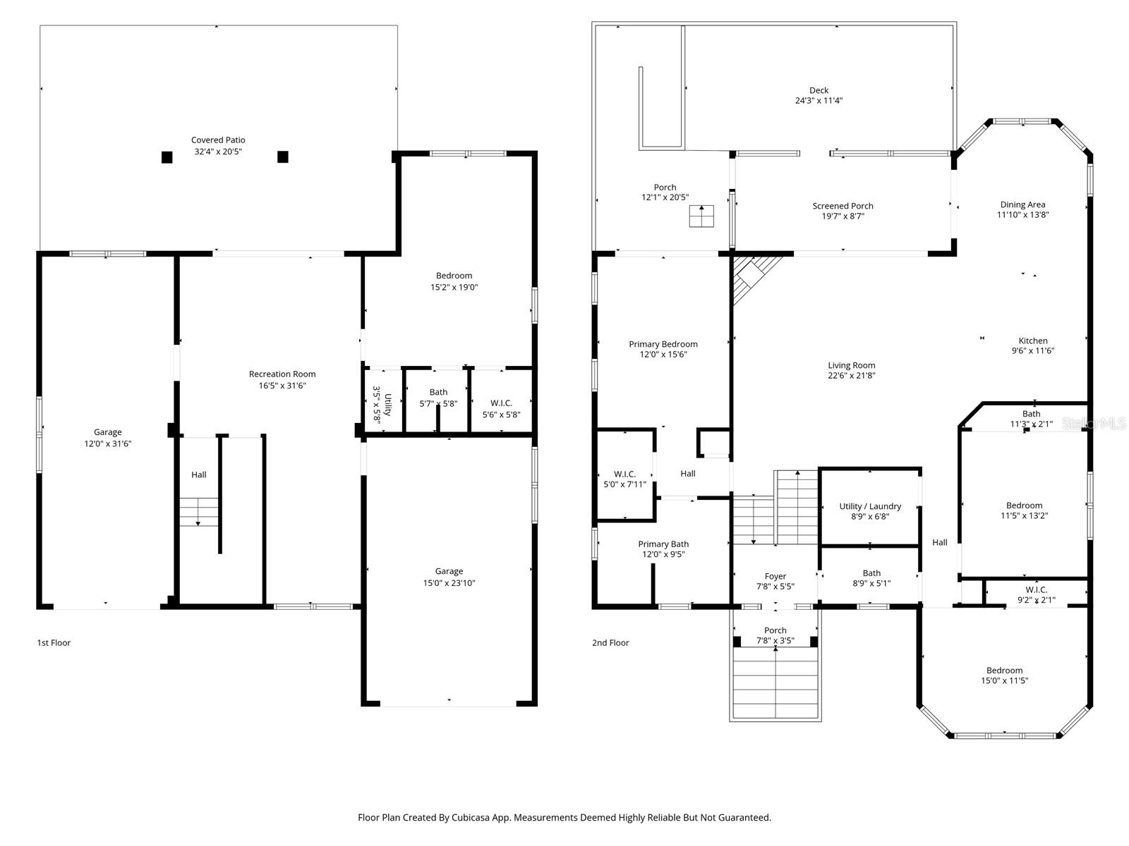 Floor Plan - Upper and Lower Levels