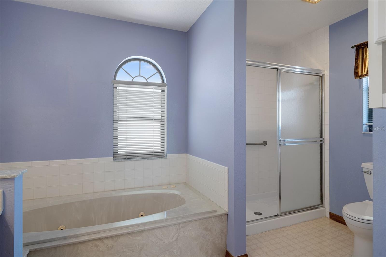 Primary Bath with Jetted Tub and Walk-in-Shower