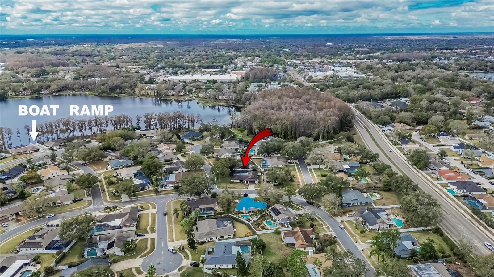Aerial at 13206 Tifton Dr, Tampa, FL 33618 Stellar MLS TB8464026