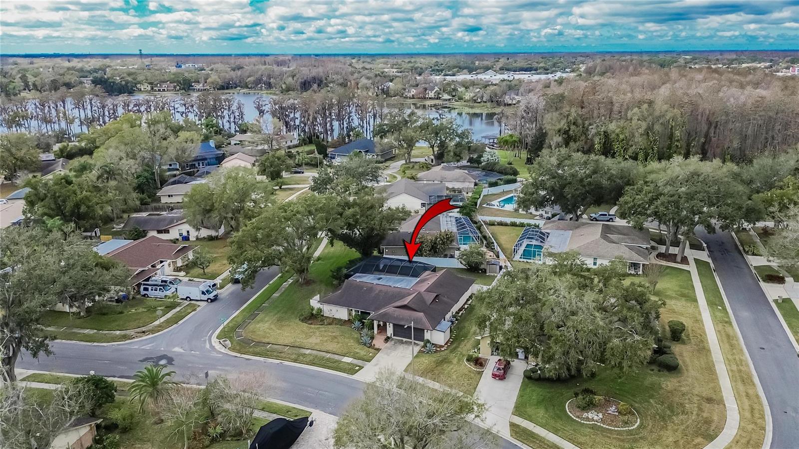 Aerial at 13206 Tifton Dr, Tampa, FL 33618 Stellar MLS TB8464026