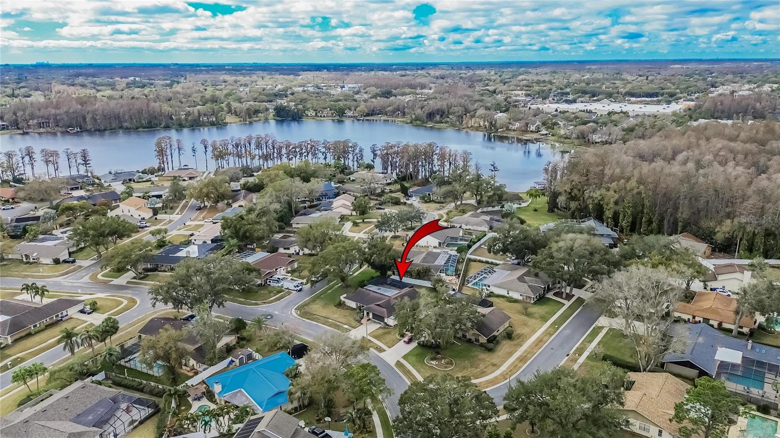 Aerial at 13206 Tifton Dr, Tampa, FL 33618 Stellar MLS TB8464026