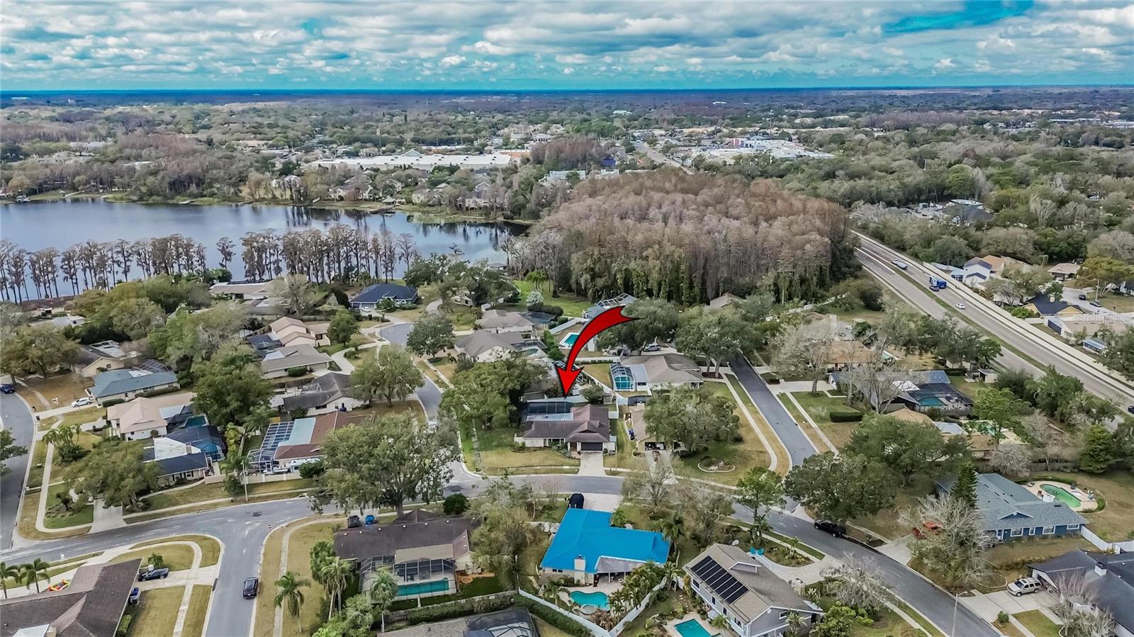 Aerial at 13206 Tifton Dr, Tampa, FL 33618 Stellar MLS TB8464026
