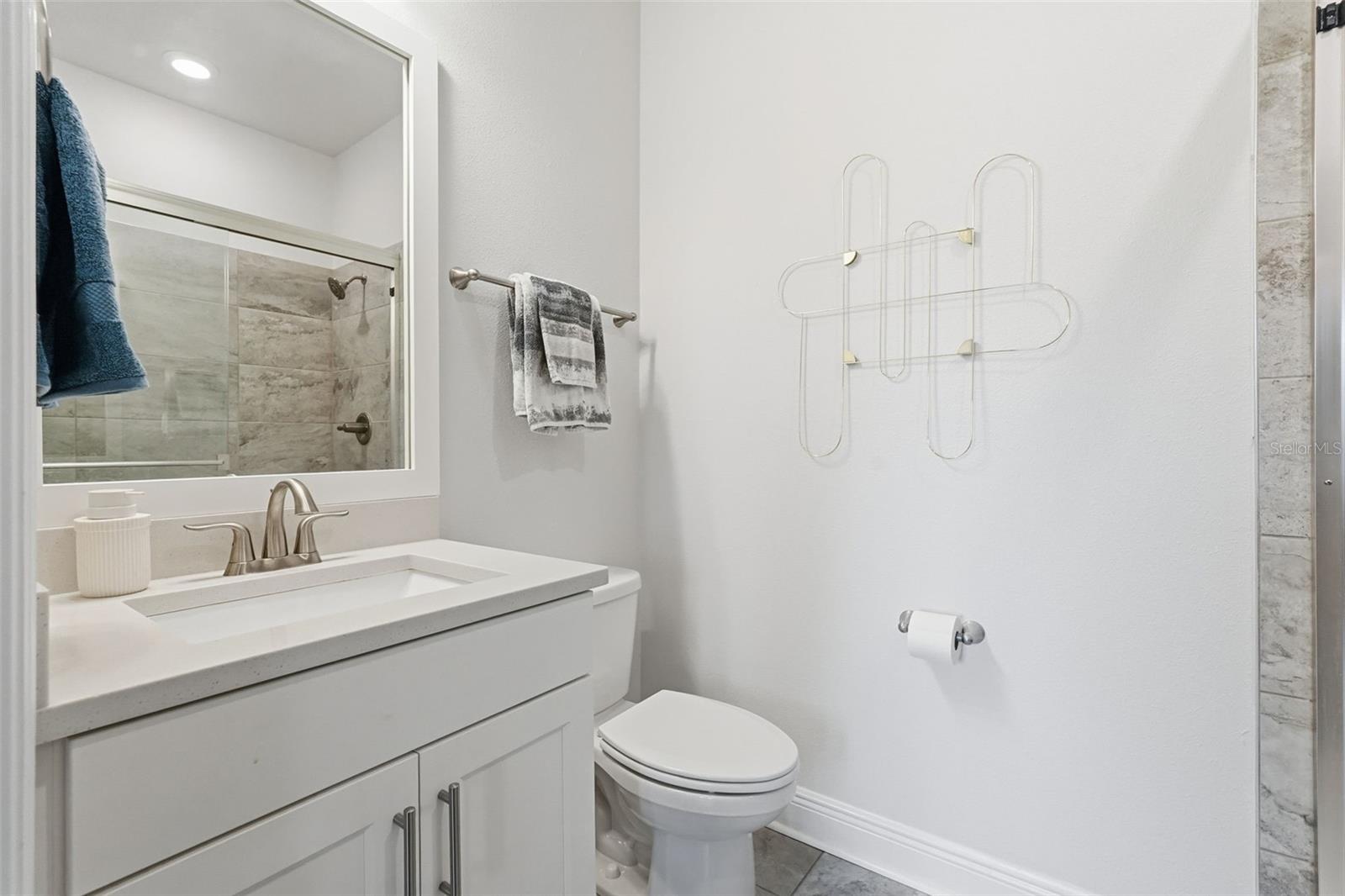 First floor full bathroom.