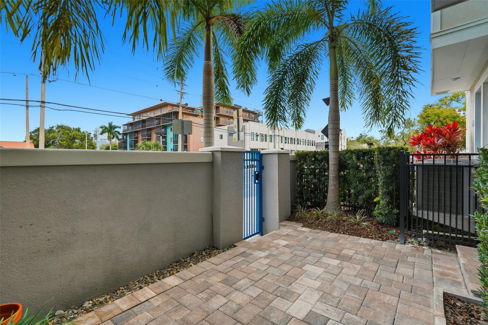 Private, gated courtyard facing 8th street (those of interior units are open to all the neighbors).