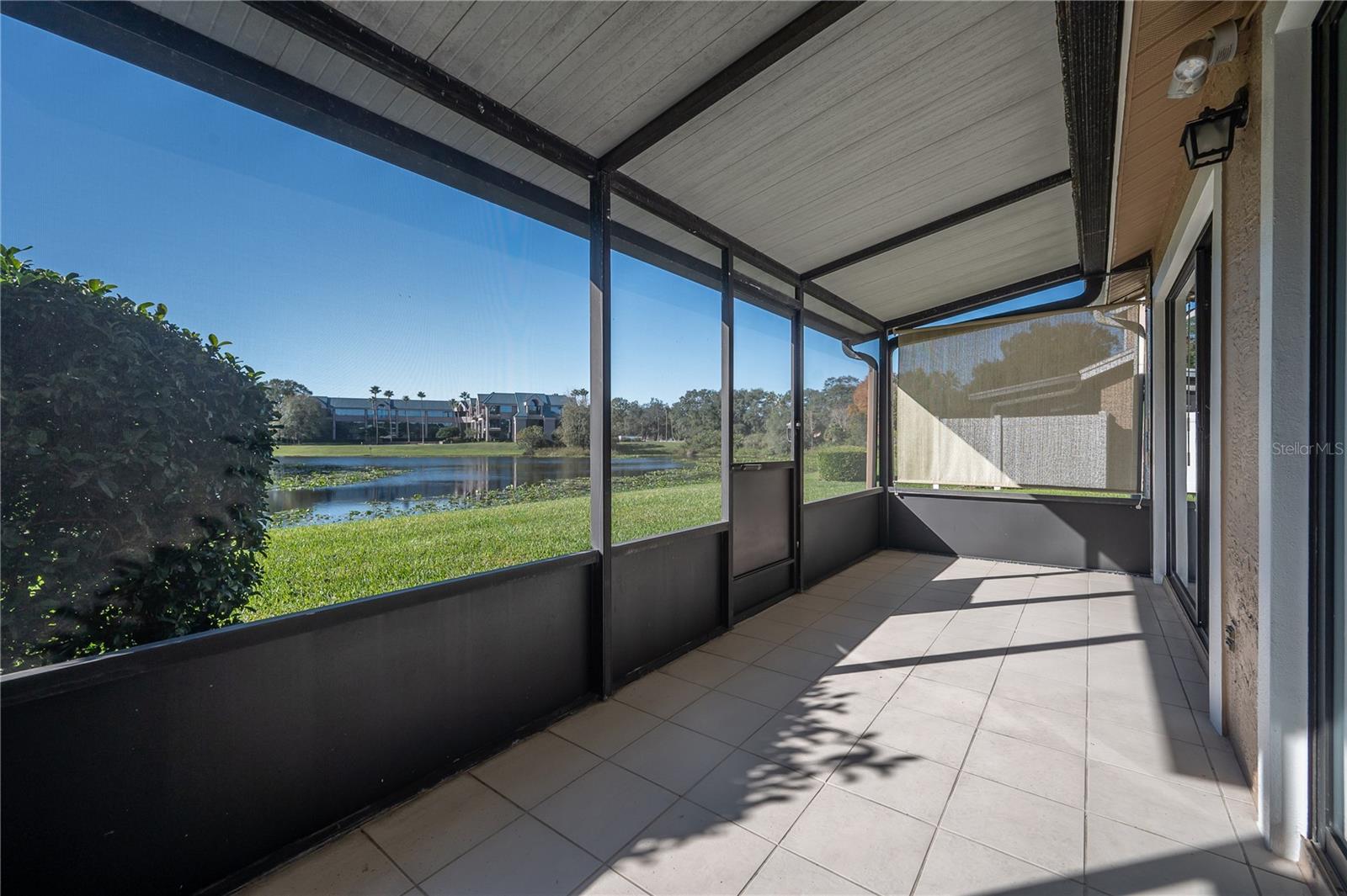 Screened Patio and View of Pond