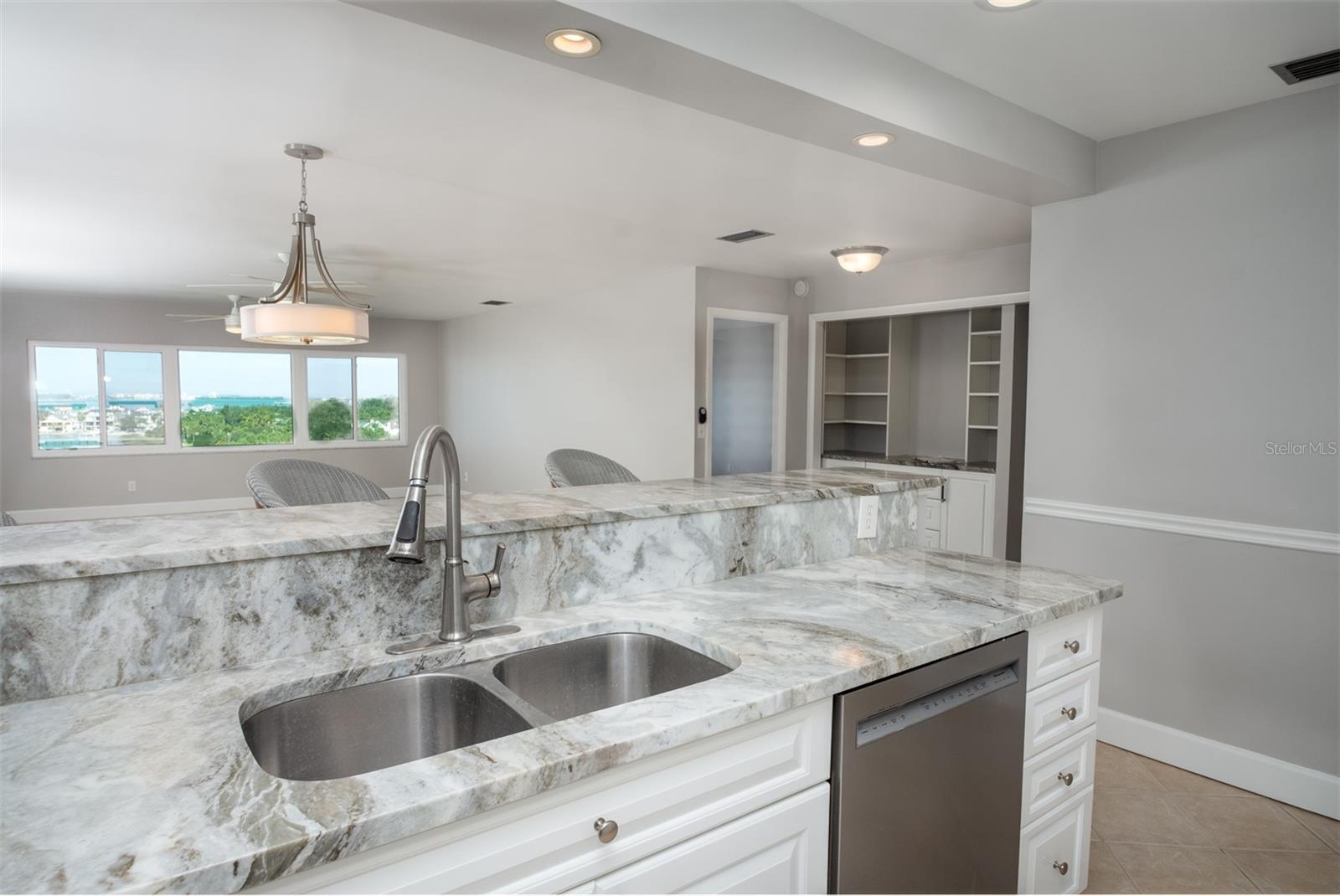 Updated and Open Kitchen to the Dining Room and Family Room.