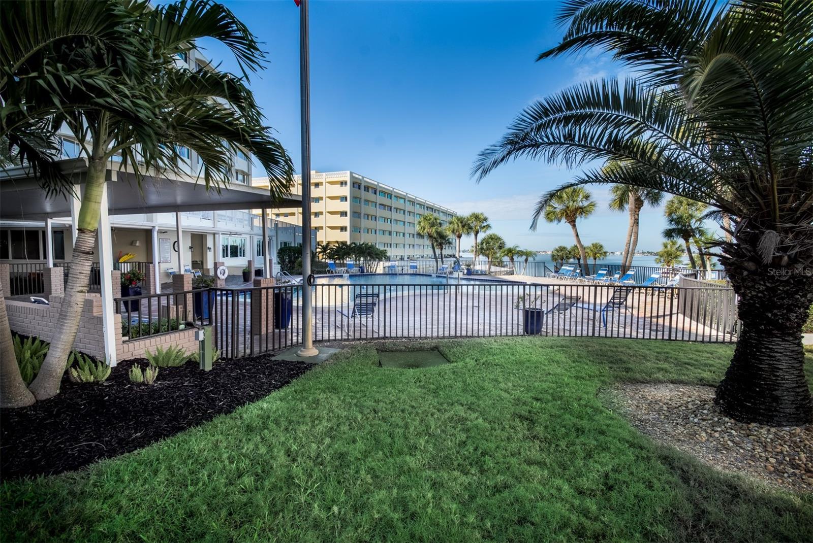 Large and Open swimming pool area, there is also a covered area to get shade from the sun!