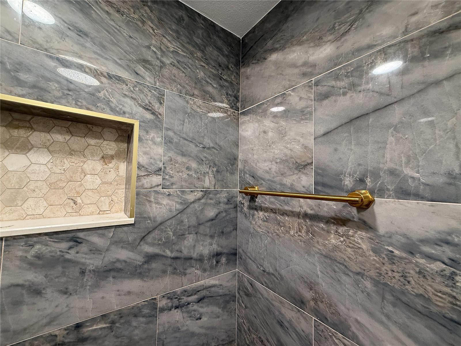 Bathroom 2 view tile work cont. two