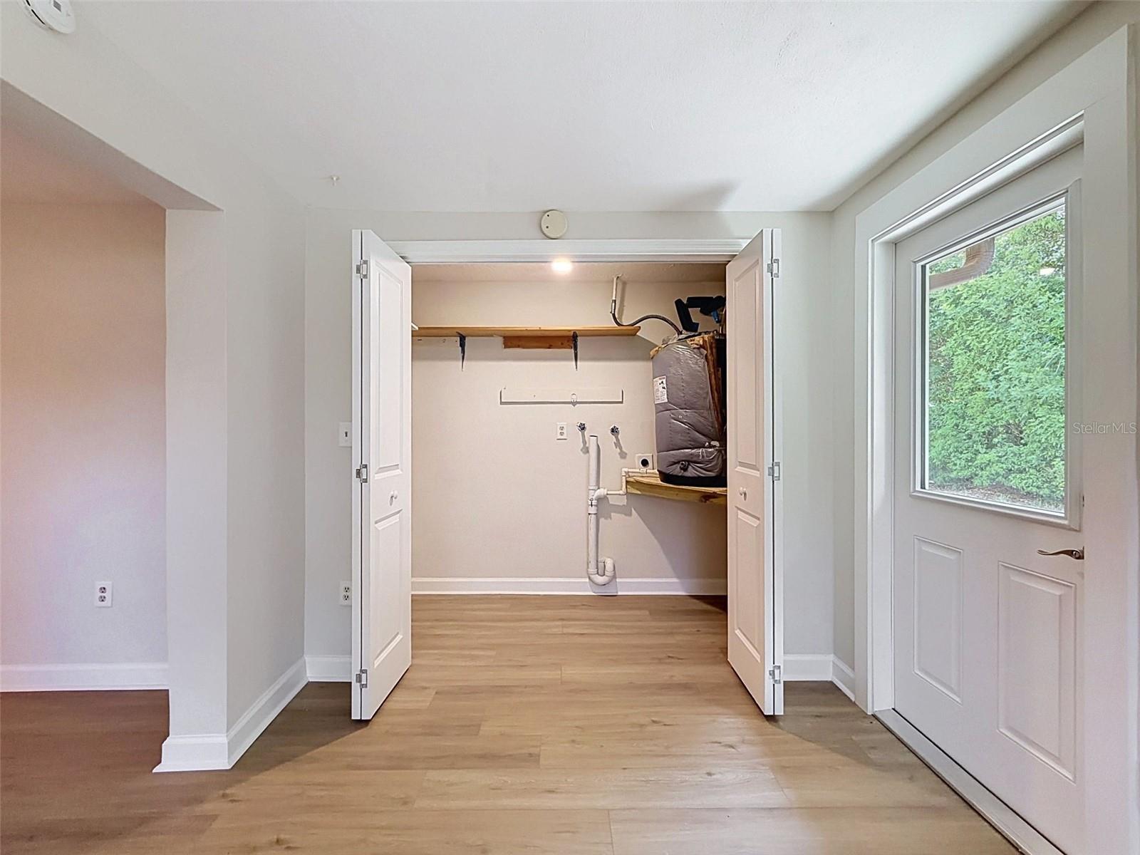 Laundry Closet and HWH