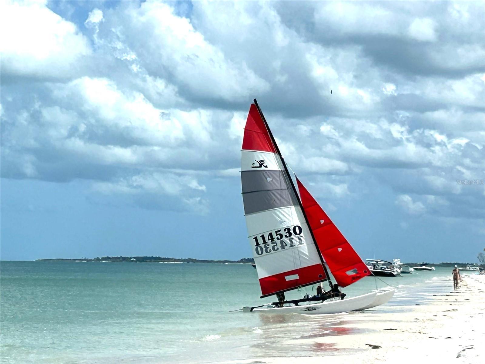 Boating toward Caladesi Island