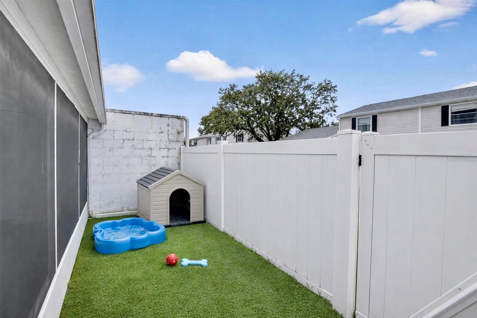 VIRTUAL STAGED DOG RUN