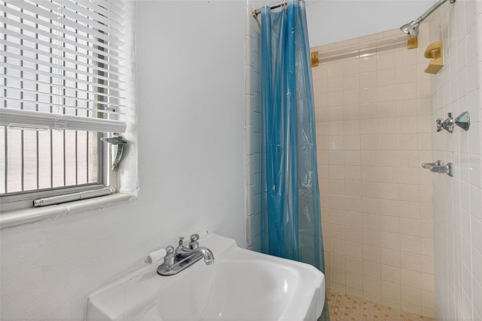 2nd bathroom with walk in shower.