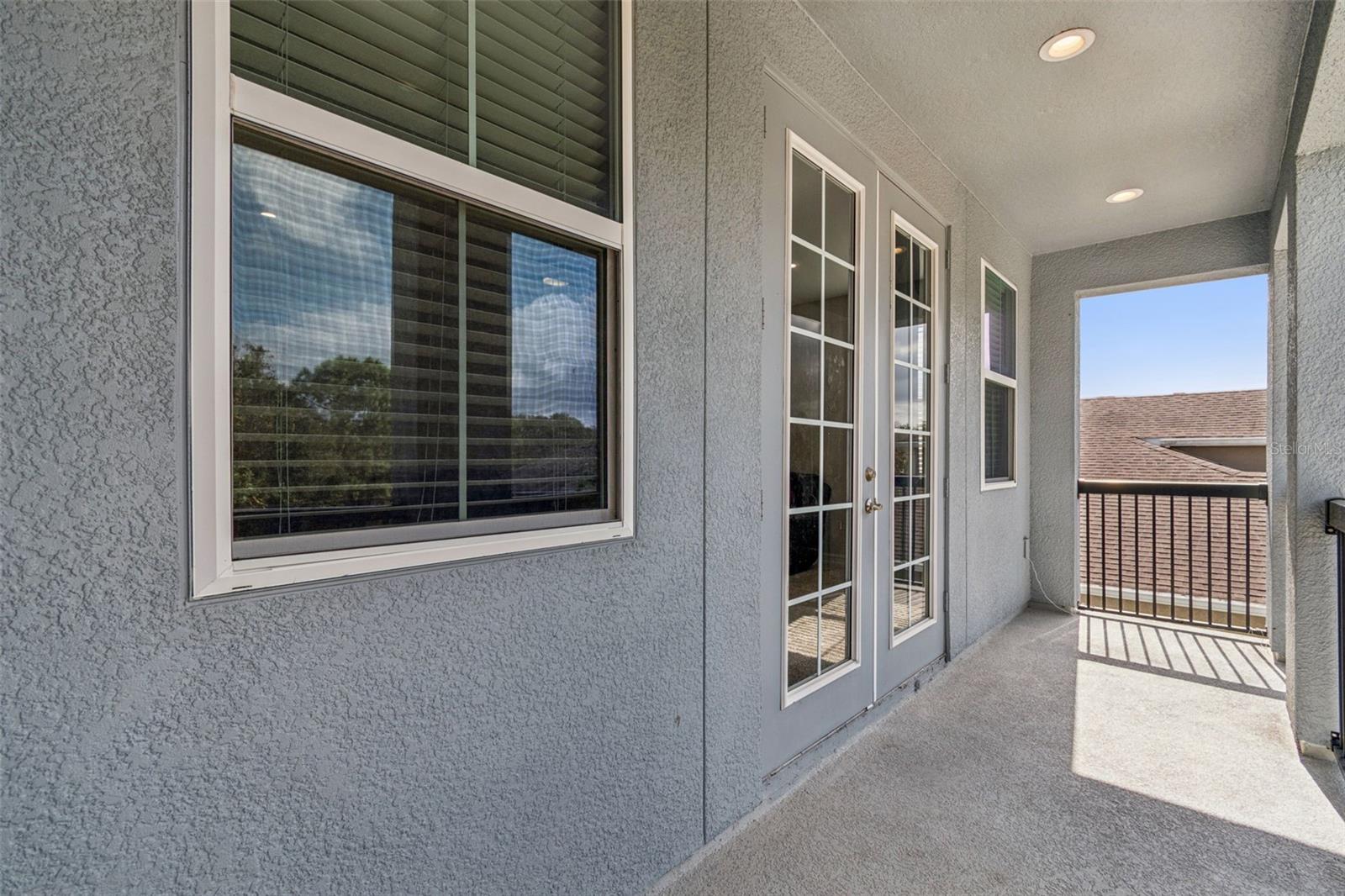 Loft patio overlooking the nature preserve