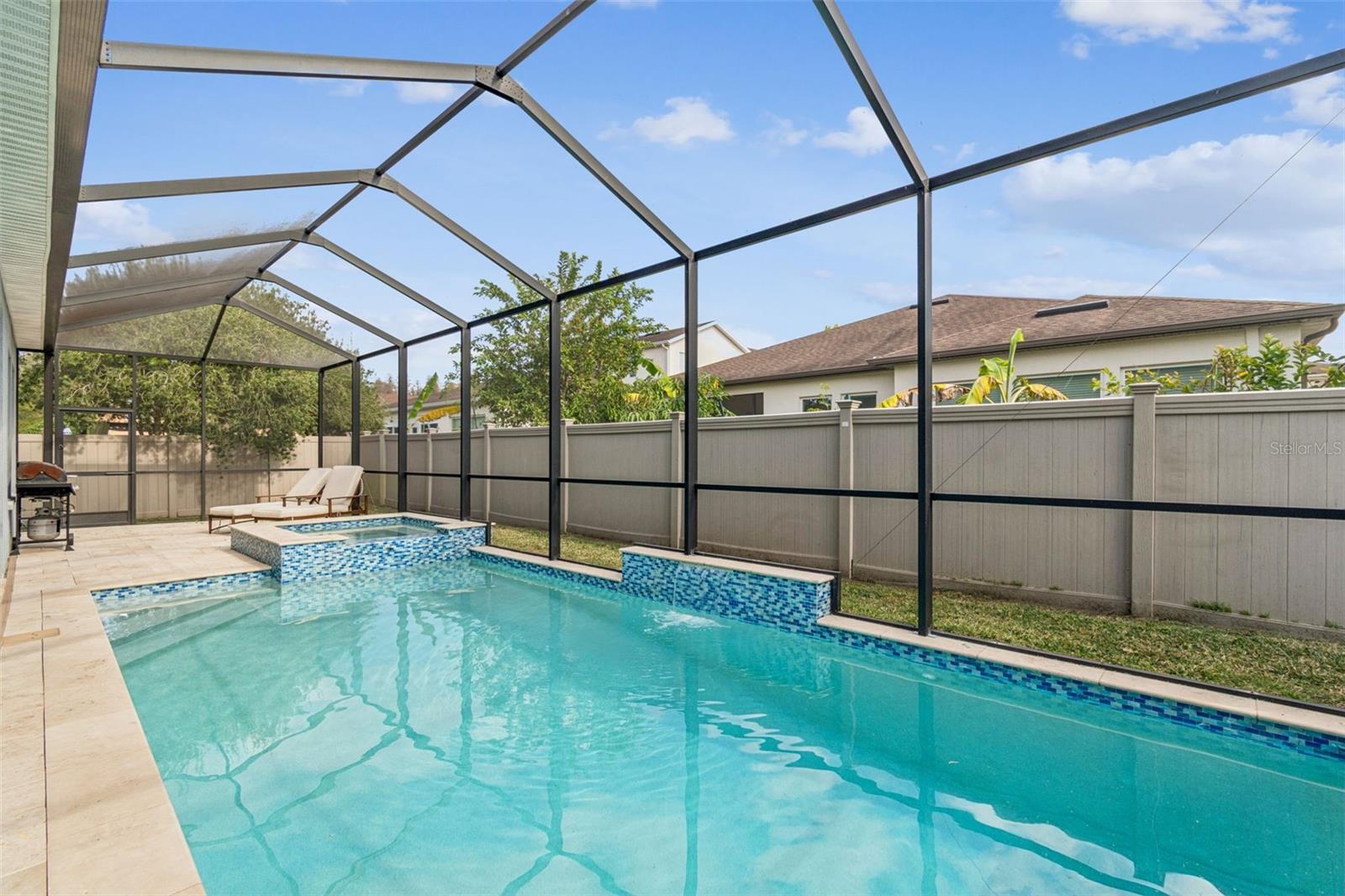Private patio and pool/hot tub