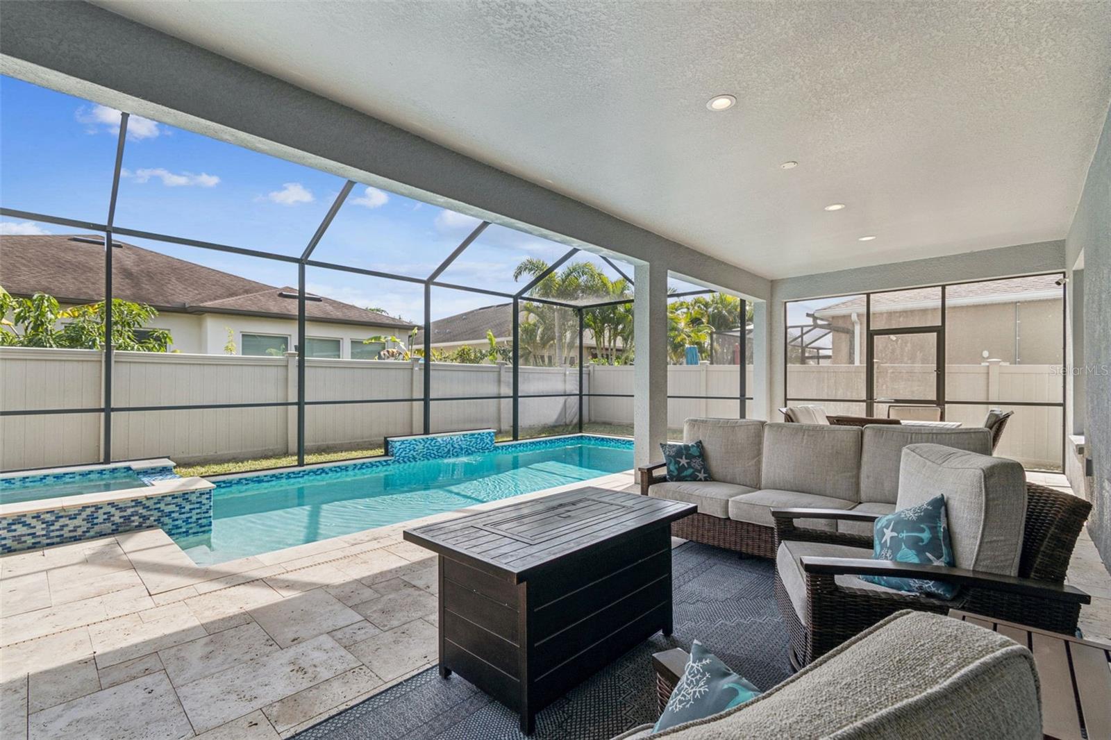 Private patio and pool/hot tub