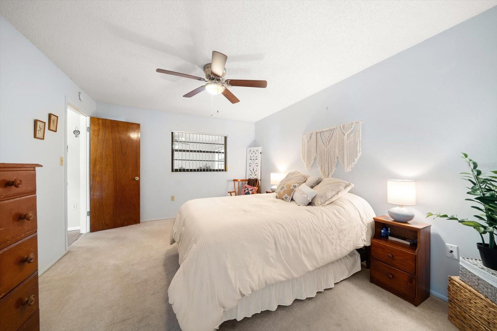 Spacious primary bedroom