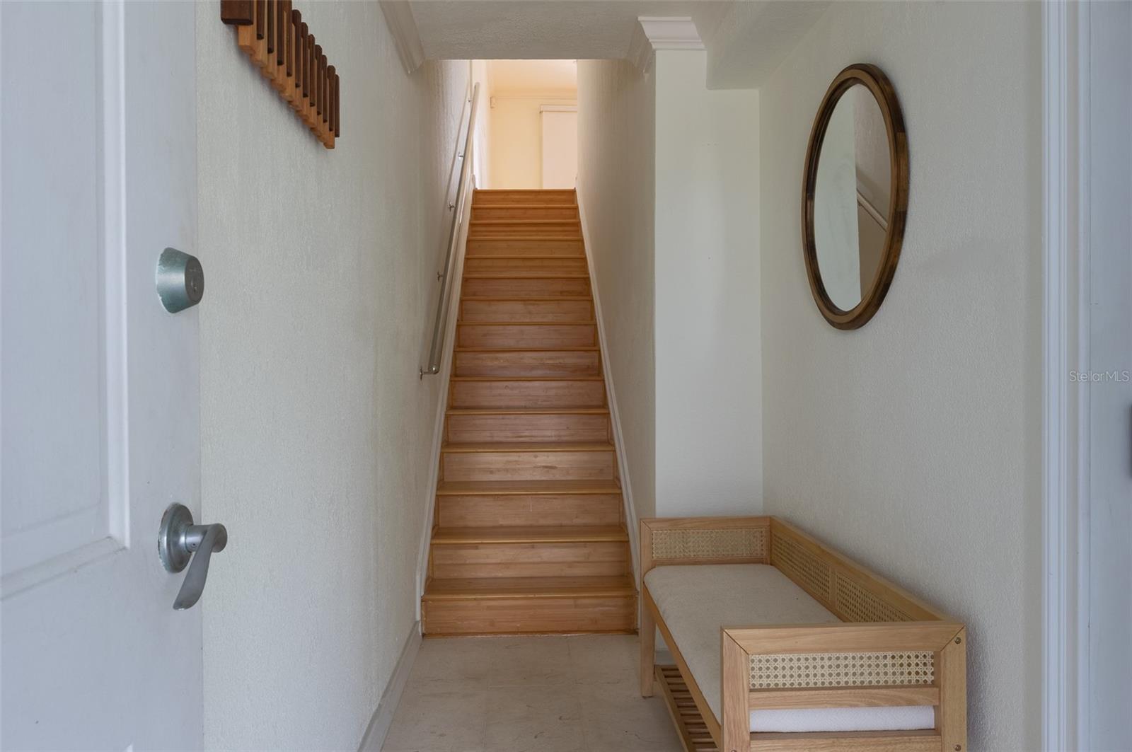 Entrance Foyer - Stairs to Living/Dining/Kitchen